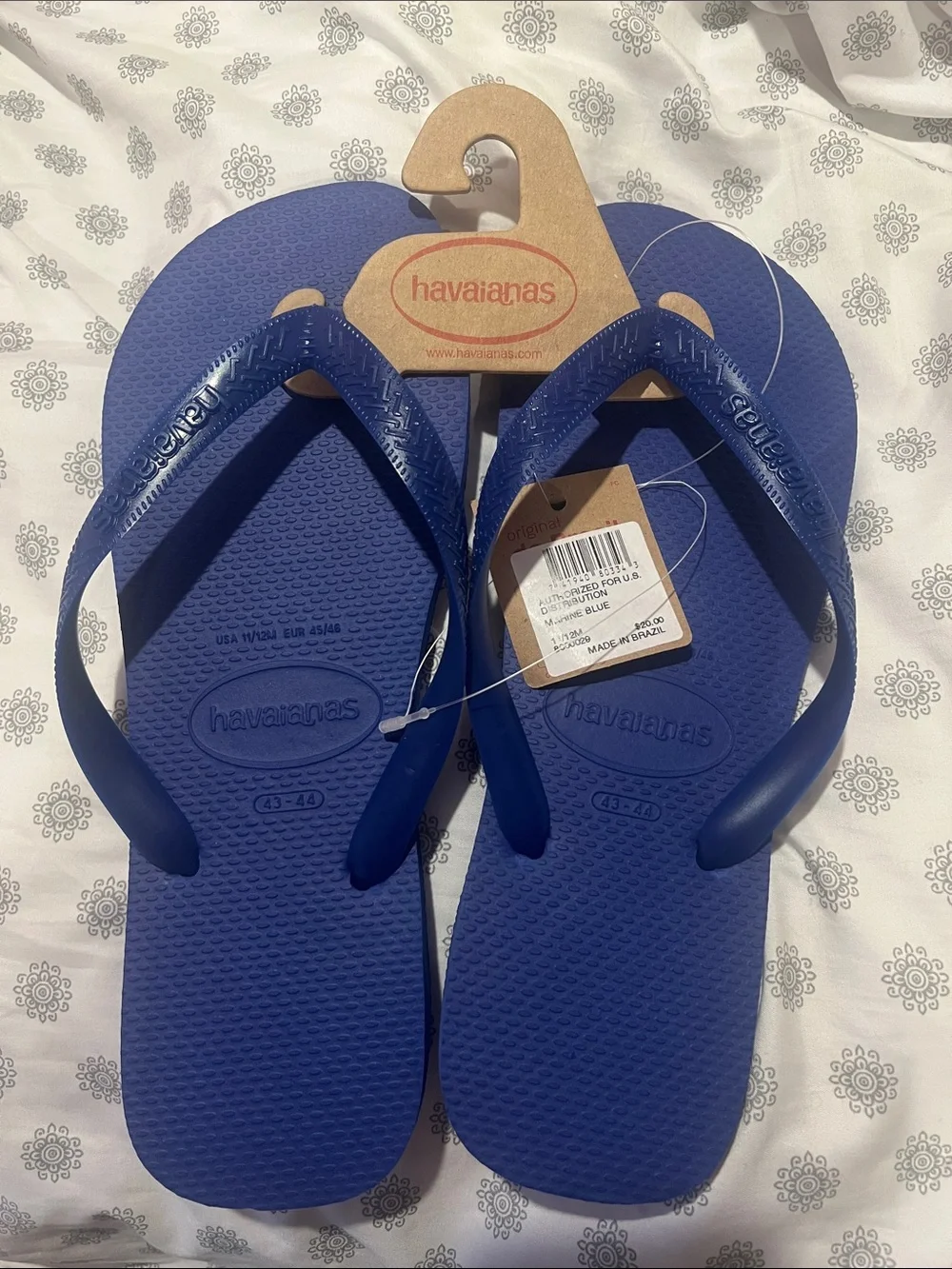 Havaianas Flip Flops in Marine Blue 11/12 M Eur